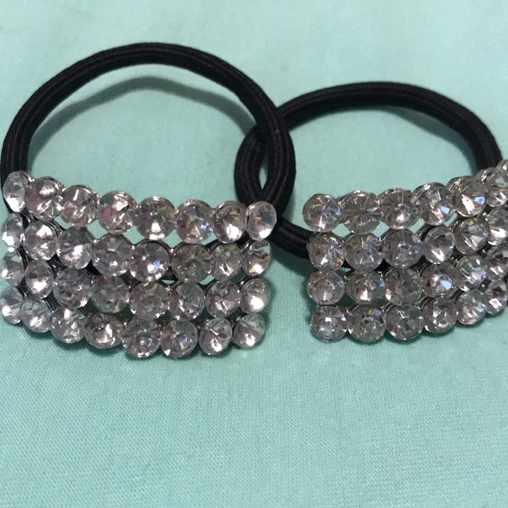 💎TWO fake diamond hair ties!💎